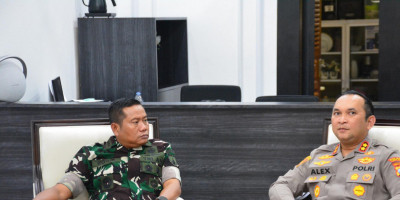 Danrem 083/Bdj dan Kapolres Lumajang Teguhkan Kolaborasi TNI–Polri Jaga Stabilitas Wilayah