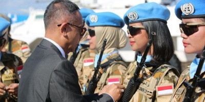 Prajurit TNI di Lebanon Terima Medali PBB atas Dedikasi dalam Misi Perdamaian