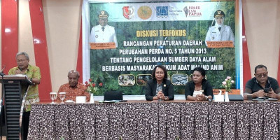 FGD Seri Kedua Bahas Revisi Perda SDA Berbasis Masyarakat Hukum Adat Malind Anim