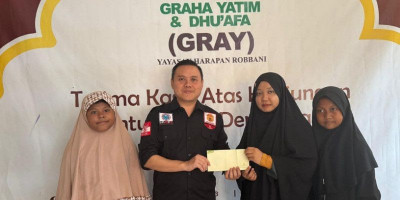 Santunan anak Yatim & Dhu'fa oleh Kepala Satuan Intelijen Nasional LP-KPK Nanda Almer Ronny Putra