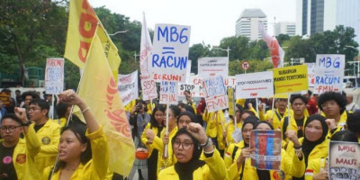 Demo 1 Tahun Pemerintahan Prabowo-Gibran Berjalan Aman, Massa Aksi Tegaskan Tuntutannya