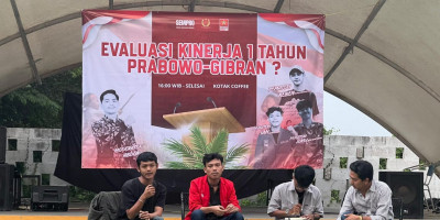 SEMPRO, LMND dan Elemen Mahasiswa Banten Gelar Diskusi Evaluasi 1 Tahun Kinerja Pemerintahan Prabowo–Gibran