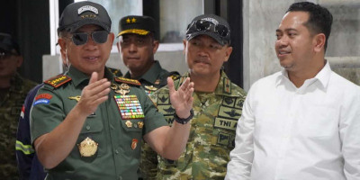 Panglima TNI Tinjau Pembangunan Fasilitas Latihan Multidimensi di Pusdiklat Kopassus Batujajar