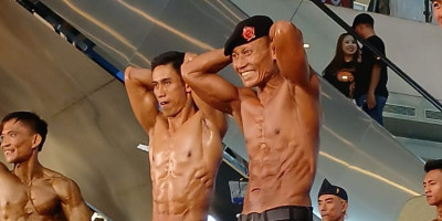 Prajurit Perang Pikiran Unjuk Otot di Wali Kota Cup Body Contest Cirebon 2025