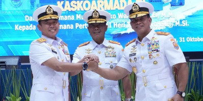 Tongkat Komando Koarmada III Resmi Berpindah, Laksda TNI Dato Rusman Jabat Panglima Baru