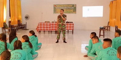 Satgas TMMD ke-126 Berikan Penyuluhan Bahaya Radikalisme dan Terorisme 