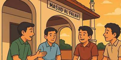 Cerpen: Empat Bayangan di Teras Masjid