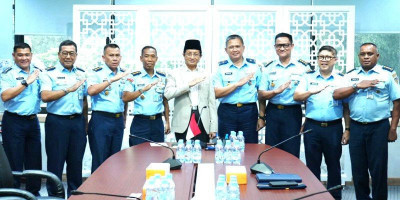 Kadisbintalau Marsma TNI Jaetul Muchlis Laksanakan Audiensi dengan KH Prof. Dr. Nasaruddin Umar
