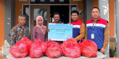 Pertamina Hulu Sanga Sanga Gerak Cepat Bantu Korban Banjir di Muara Badak