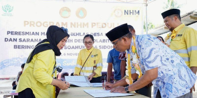 NHM Peduli Revitalisasi Masjid dan Bangun Akses Air Bersih di Halmahera Utara