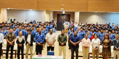 Meriahkan HUT ke-54, Pemkab Merauke Gelar Lomba Paduan Suara Mars Korpri dan Pengucapan Panca Prasetya