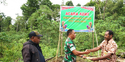 Pemilik Wilayah Adat Marga Rejauw Serahkan Tanah Ulayat untuk Pembangunan Batalyon TP 858