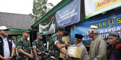 TNI Perkuat Respons Cepat di Semeru, Danrem 083/Bdj Pastikan Prajurit Siaga untuk Bantu Warga