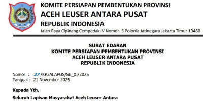 KP3ALA Pusat Serukan Penguatan Aspirasi Pembentukan Provinsi Aceh Leuser Antara