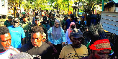 Dandim 1710/Mimika Laksanakan Patroli dan Dialog Sosial di Kampung Kekwa