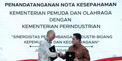 MoU dengan Menperin, Menpora Erick Siap Dorong Kebijakan Izin Edar 