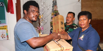Salurkan Berkat, Kasdam XVII/Cenderawasih Bantu Perangkat Audio untuk GSJA Perakletos Biak
