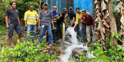 NHM Revitalisasi Sarana Air Bersih untuk Warga Desa Tabobo
