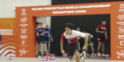 Farrel Irawan Persembahkan Medali Pertama Indonesia di Kejuaraan Dunia Sepatu Roda