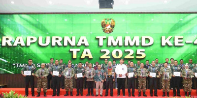 Empat Penghargaan TMMD 126 untuk Kodim 0818, Danrem 083:  Prajurit Bekerja Dengan Dedikasi