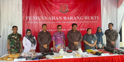 Kejari Jakarta Timur Musnahkan Barang Bukti 158 Perkara Berkuatan Hukum Tetap