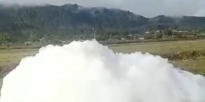 Awan Diduga Jatuh di Oksibil, Warga Temukan Empat Gumpalan Putih di Lahan Terbuka