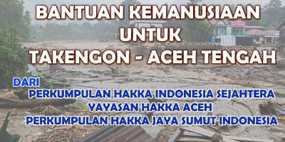 Solidaritas Hakka Indonesia Terbangkan 10 Ton Bantuan ke Takengon