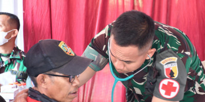 TNI Turun Langsung Layani Kesehatan Warga, Danrem 083/Bdj: Kami Lahir dari Rakyat dan Mengabdi untuk Rakyat