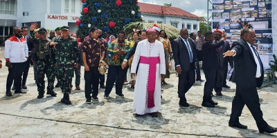 Dandim 1715/Yahukimo Hadiri HUT ke-23 Kab. Yahukimo dan Natal Bersama 