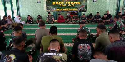 Jelang Peringatan Hari Juang ke-80 TNI AD, Prajurit Kodim 1710/Mimika Gelar Doa Bersama