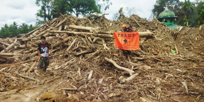 Tim Pendahulu TRAMP Tiba di Lokasi Bencana Garoga Batang Toru