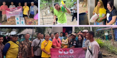 Tim Relawan Hakka Tetap Bergerak Meski Malam Tiba di Bireuen