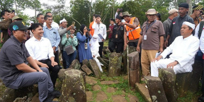 KDM Resmikan Rekonstruksi Situs Megalitikum Gunung Padang