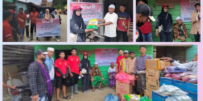 Medan Berat Ditembus, Relawan Antar Bantuan ke Desa Terisolir Aceh Tenggara