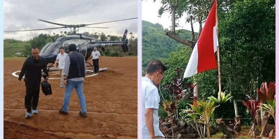 Datang Naik Heli, James Riady Penuhi Panggilan Gunung Padang