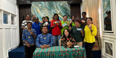 Komunitas Noken Care dan LPAI Papua Selatan Kunjungan Kasih Natal di Lapas Merauke