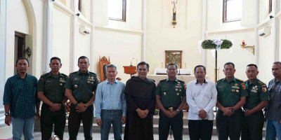 Danrem 083/Bdj Turun Langsung Pastikan Keamanan Perayaan Natal dan Tahun Baru di Kota Malang