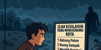 Cerpen: Jejak Kesalahan yang Menggenangi Kota
