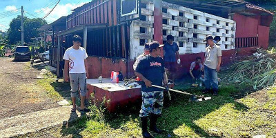 Pengurus Baru RT 05 Nambo Tancap Gas, Warga Kerja Bakti Massal