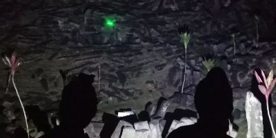 Sinar Hijau Misterius Muncul di Teras 2 Gunung Padang
