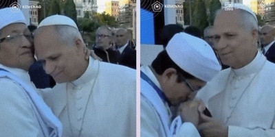Ketika Menag RI Mencium Paus di Roma, Dunia Menyaksikan Bahasa Cinta
