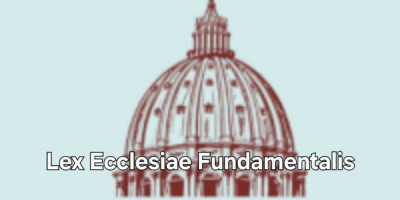 Vatikan Segera Terbitkan Lex Ecclesiae Fundamentalis, Hukum Fundamental Gereja