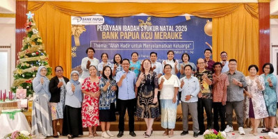 Bank Papua KCU Merauke Rayakan Ibadah Syukur Natal 2025 dan Tahun Baru 2026