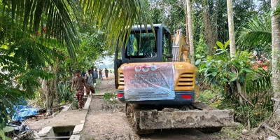 Pembersihan Saluran Banjir di Lang Nibong Berlanjut