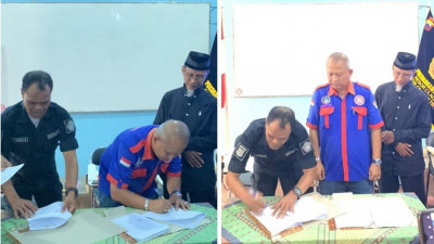 MoU SMA & SMK Sri Mukti dan Pokdar Kamtibmas Bhayangkara Resor Cilacap Sekaligus Pelantikan Pengurus