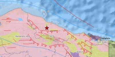 Gempa Magnitudo 5,1 Guncang Tenggara Sarmi Papua