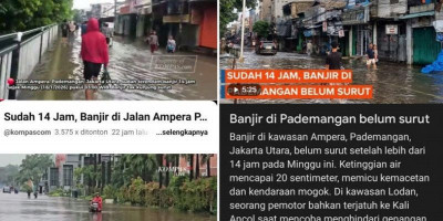Banjir Jakarta Masalah Menahun, Minim Mitigasi di Jalan Raya Disorot