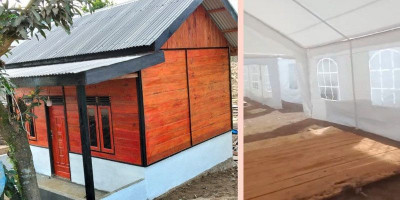 Saat Negara Memberi Tenda, Relawan TRAMP Bangun Rumah