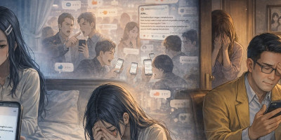 Anak Mengunggah Sunyi Mengguncang Pengadilan Publik