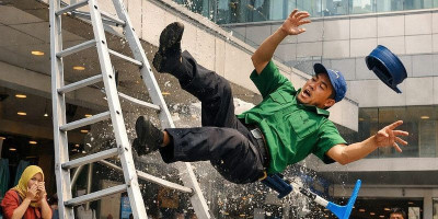 Petugas Kebersihan Jatuh di PGC, SOP K3 Dipertanyakan Insiden Serius